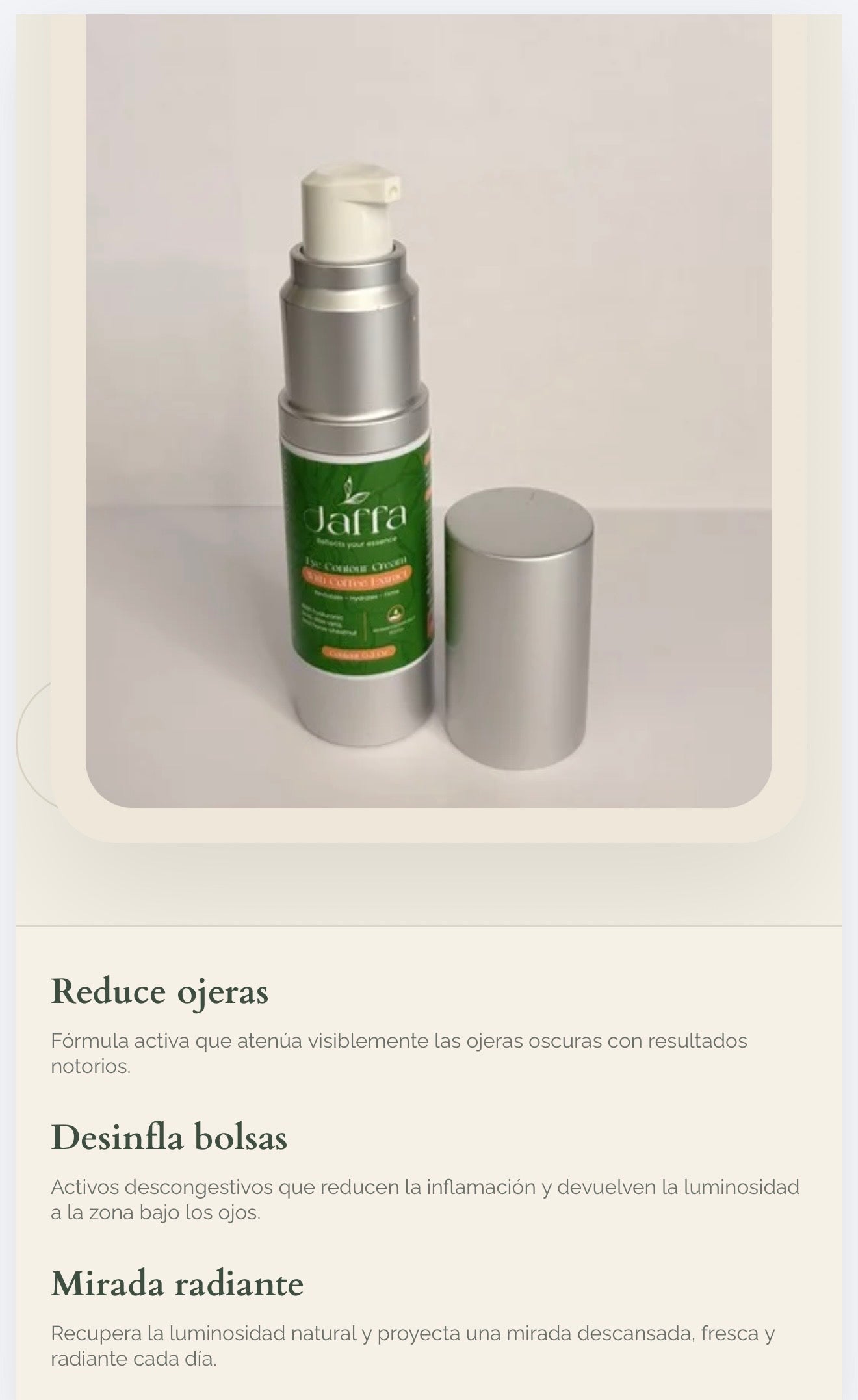 Contorno de ojos Jaffa